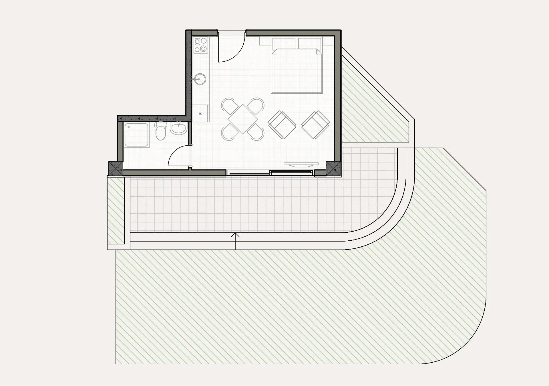 აპარტამენტი 1 — 2D